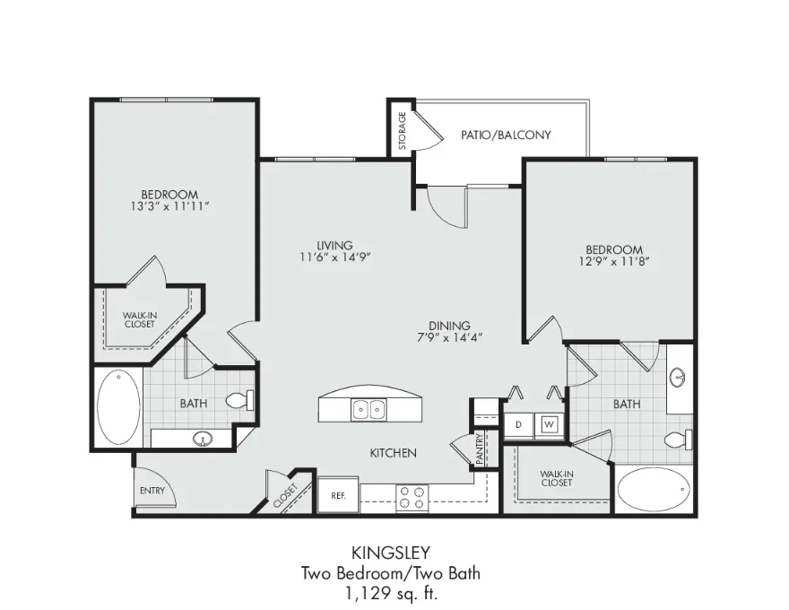 Estates at Fountain Lake Stafford Houston Apartment Floor Plan 5