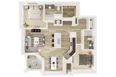 Everly Apartments Houston Floor Plan 10