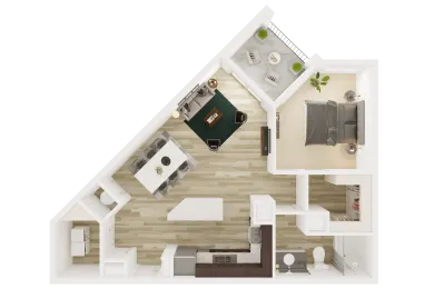 Everly Apartments Houston Floor Plan 3