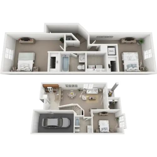 Ewing Villas Townhomes FloorPlan 1