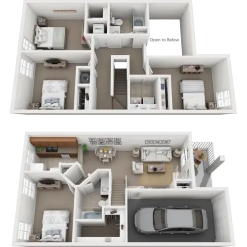 Ewing Villas Townhomes FloorPlan 3