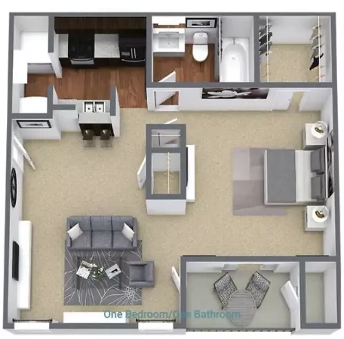 Exchange 7272 Apartments Floorplan 3