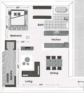 Fairway Square Apartments Alvin Floorplan 3