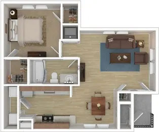 Falcon Pointe Apartments Floorplan 1