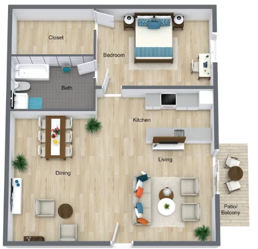 Falls of Dairy Ashford Houston TX Floor Plan 1