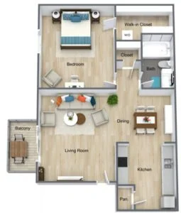 Falls of Gessner Apartments Floorplan 2