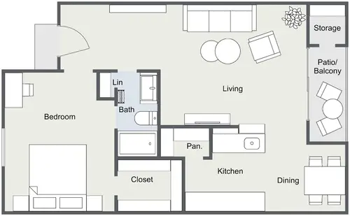 Falls of Point West Apartments FloorPlan 3