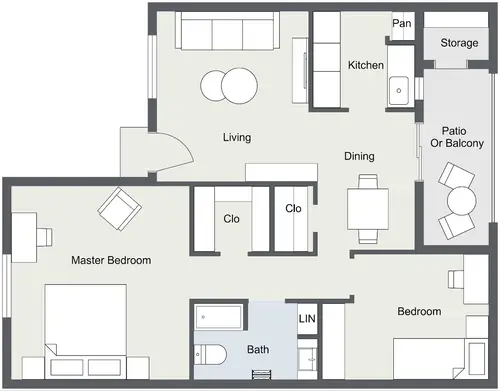 Falls of Point West Apartments FloorPlan 4