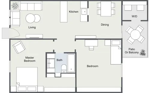 Falls of Point West Apartments FloorPlan 5