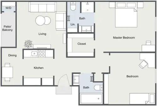 Falls of Point West Apartments FloorPlan 6