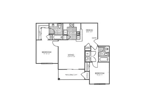 Flats at Five Mile Creek FloorPlan 02