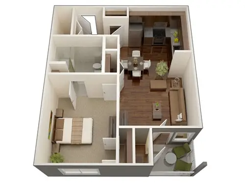 Floral Gardens Apartments FloorPlan 1