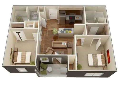 Floral Gardens Apartments FloorPlan 2