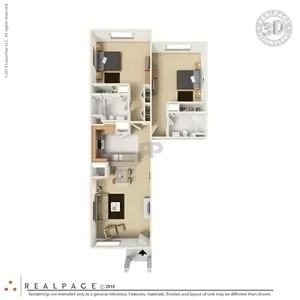 Glenwood Trails Apartments Floorplan 3