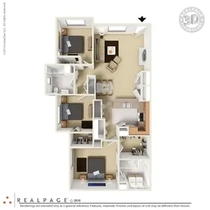 Glenwood Trails Apartments Floorplan 4