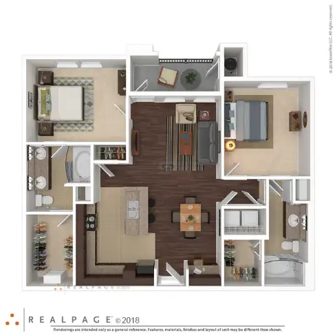 Glenwood Trails II Apartments Floorplan 3