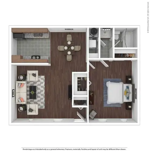 Gracie Square Apartments Floorplan 1