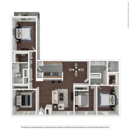 Gracie Square Apartments Floorplan 6