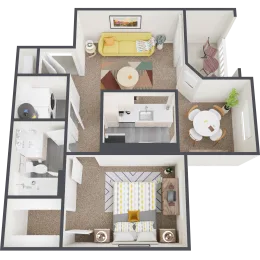 Gramercy Park Apartments Floorplan 1