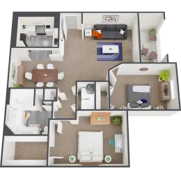 Gramercy Park Apartments Floorplan 3