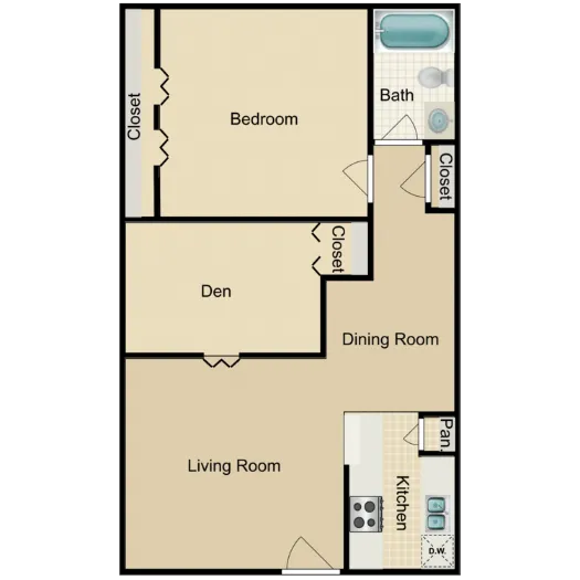 Granada Terrace Apartments Houston Floor Plan 3