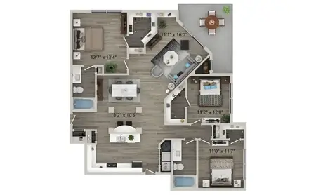 Halston on Frankford Dallas FloorPlan 10