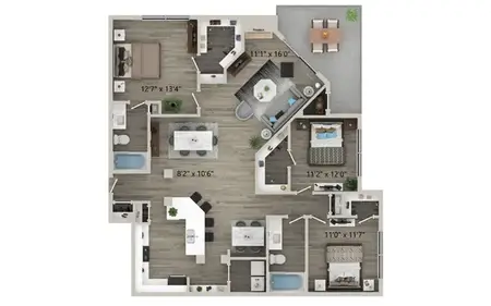 Halston on Frankford Dallas FloorPlan 11