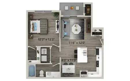 Halston on Frankford Dallas FloorPlan 2