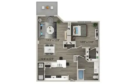 Halston on Frankford Dallas FloorPlan 3