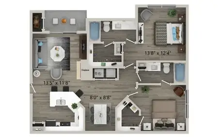 Halston on Frankford Dallas FloorPlan 8