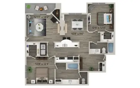 Halston on Frankford Dallas FloorPlan 9