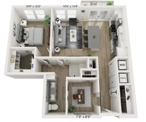 Hazel by the Galleria floor plan 8