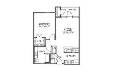 Heritage Crossing Apartments FloorPlan 1