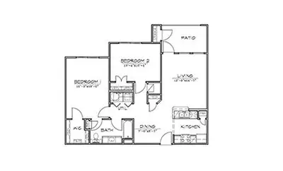 Heritage Crossing Apartments FloorPlan 3