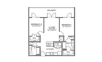 Heritage Crossing Apartments FloorPlan 5