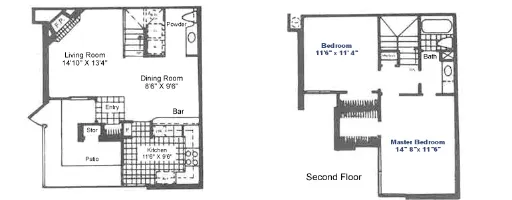 Hidden Bend Townhomes Floorplan 2