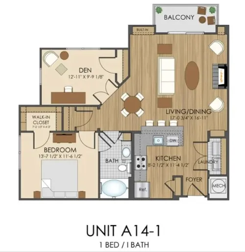 Hidden Creek Apartments Dallas floorplan 3