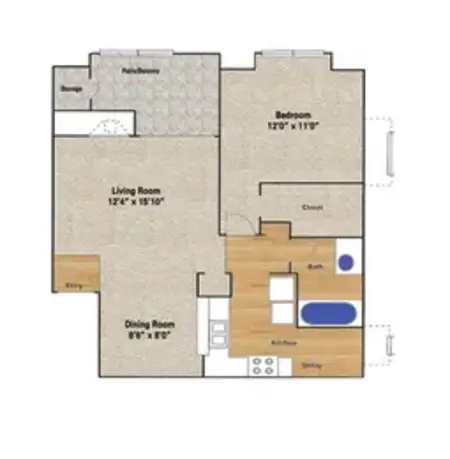 Hunters Hill Apartments Dallas FloorPlan 3