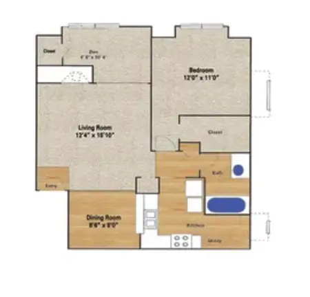 Hunters Hill Apartments Dallas FloorPlan 4