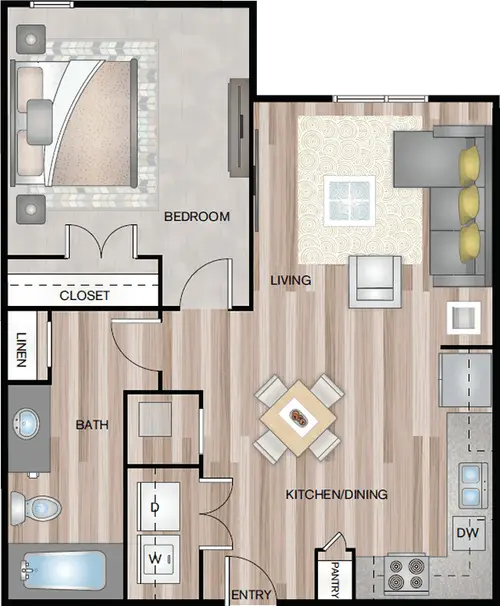 Huntington Chimney Rock FloorPlan 1