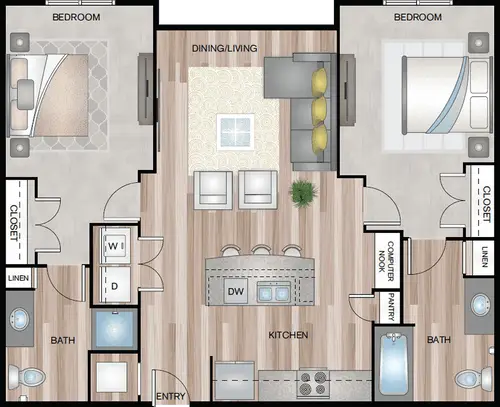 Huntington Chimney Rock FloorPlan 5