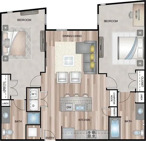 Huntington Chimney Rock FloorPlan 6