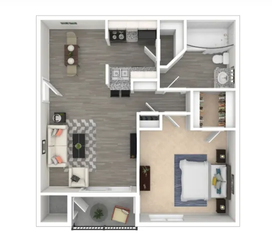 Idlewood Park Apartments Houston Floor Plan 2