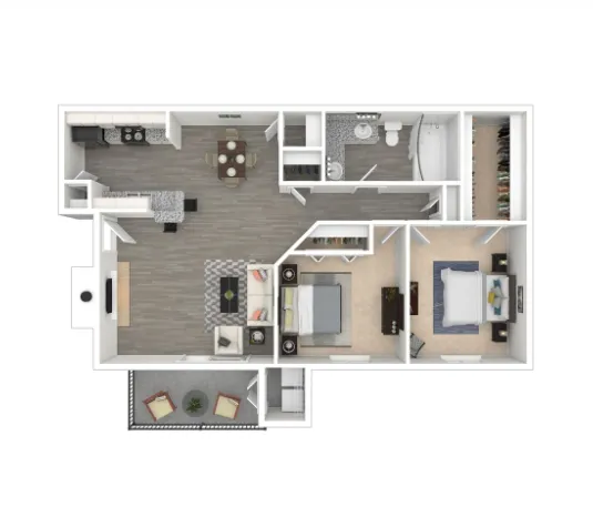 Idlewood Park Apartments Houston Floor Plan 4