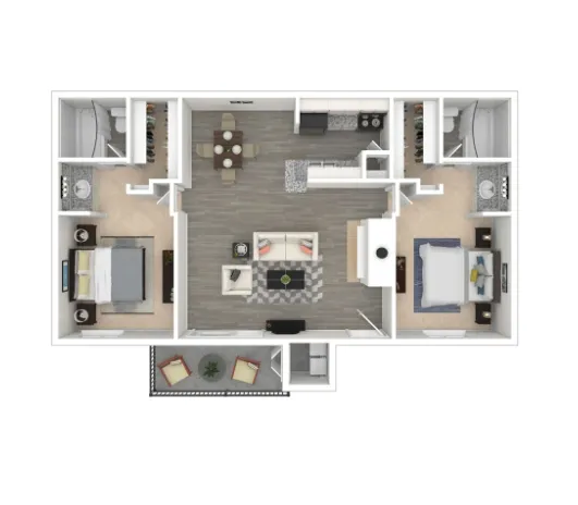 Idlewood Park Apartments Houston Floor Plan 5