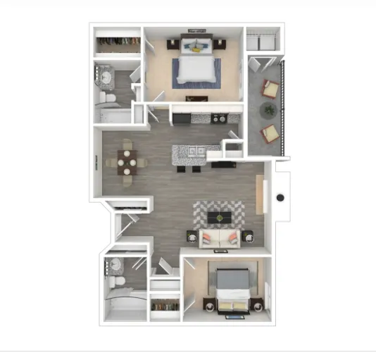 Idlewood Park Apartments Houston Floor Plan 6