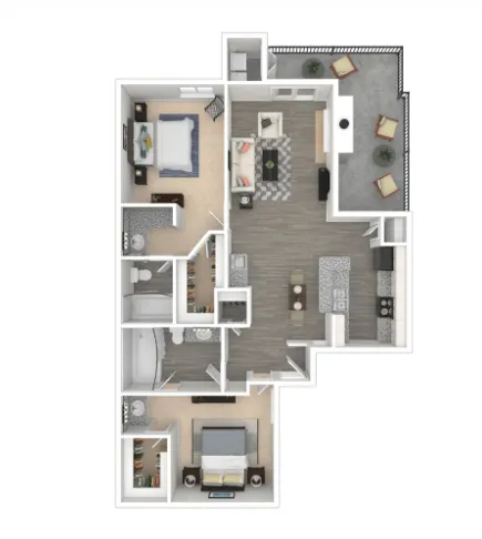 Idlewood Park Apartments Houston Floor Plan 7