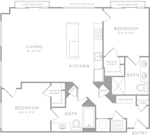 Indie Deep Ellum Floorplan 7