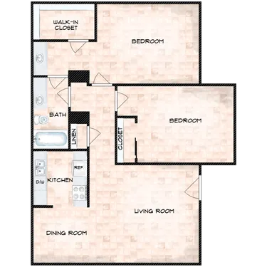 Inglewood Village Apartments Floorplan 2