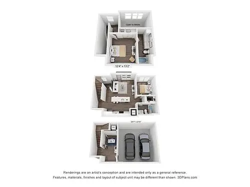 Kessler Bluffs Townhomes FloorPlan 1